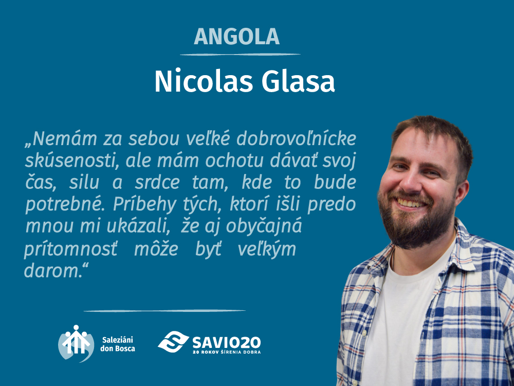profil dobrovoľníka Nicolasa